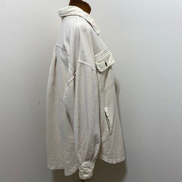 Free People Ruby Shacket Sweetheart Sunrise Cream Color Size Medium - Picture 6 of 11